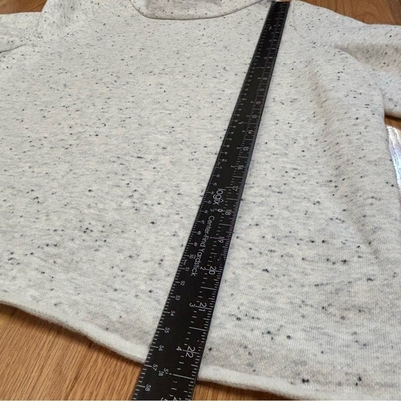 Madewell MWL Gray Speckled Turtleneck Sweatshirt Pullover Top - Picture 6 of 7